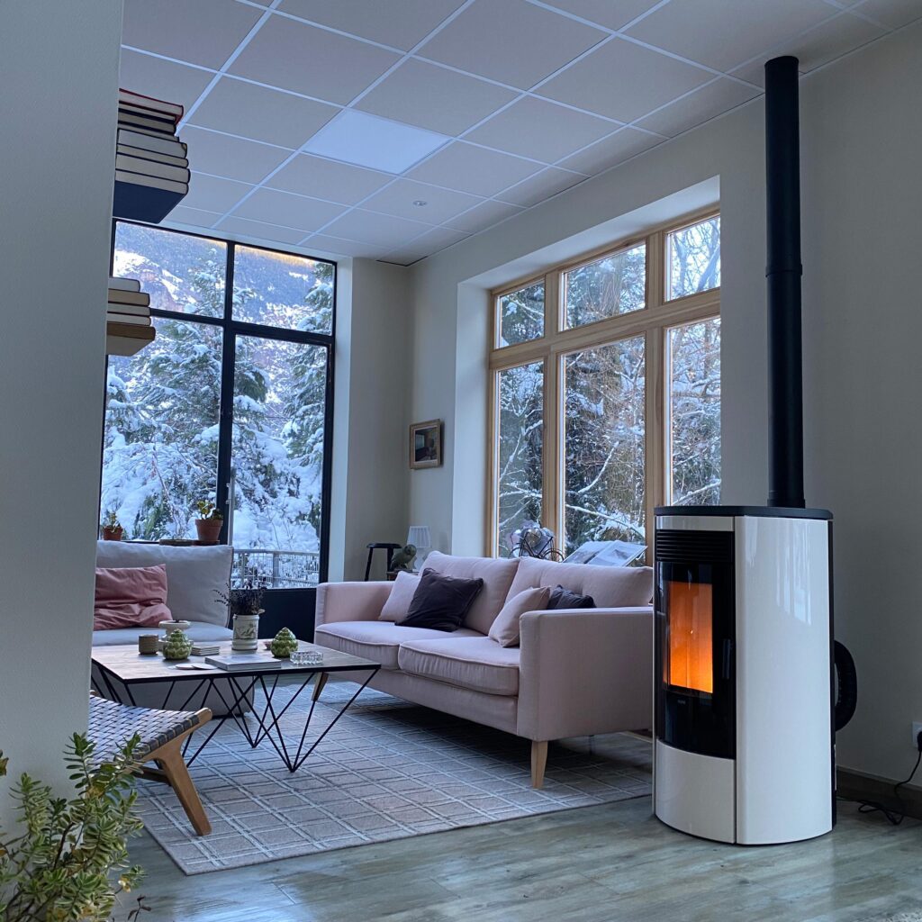 poêle à granulés Genay – installation ThermoConfort
