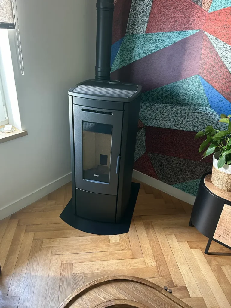 poêle à granulés Pommiers – installation ThermoConfort